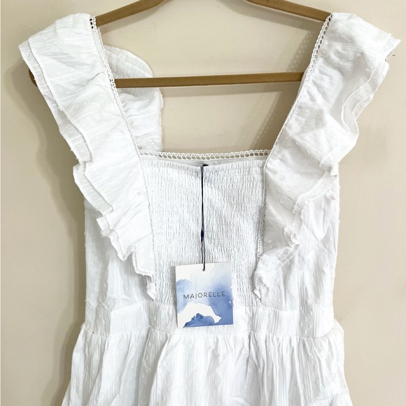 MAJORELLE White Ruffle Mini Dress - Picture 4 of 14